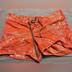 Patagonia Shorts by Water Girl NWOT Size 6, Orange, Cord Shirt in Closet Too!